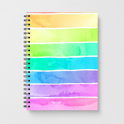 Summer Sorbet Stripes Notebook - Fun Cases