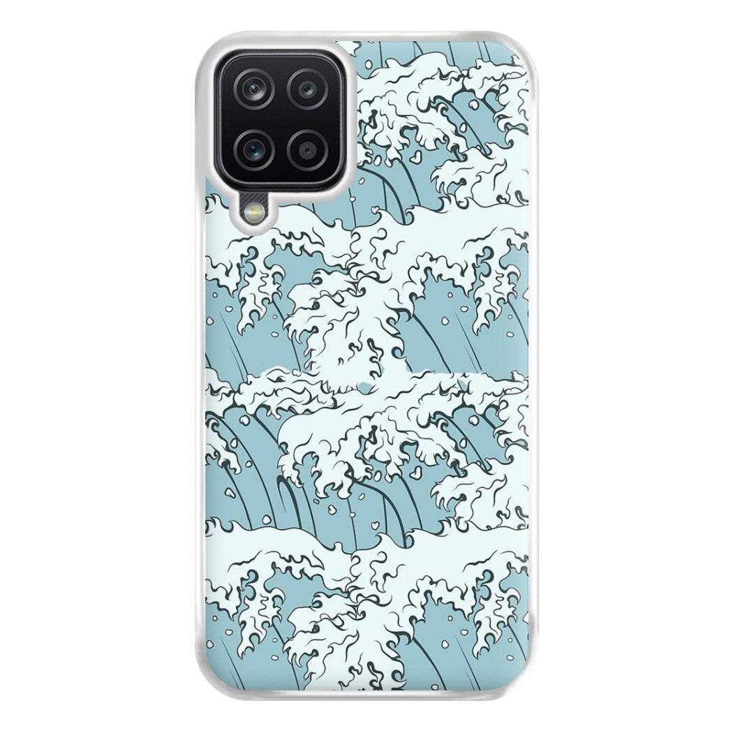 Japanese Waves Phone Case for Galaxy A12