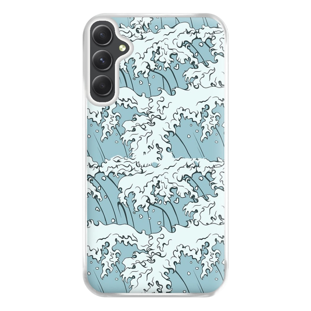 Japanese Waves Phone Case for Galaxy A34