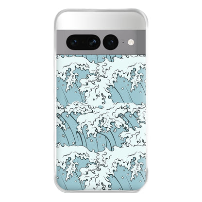 Japanese Waves Phone Case for Google Pixel 7 Pro