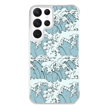 Japanese Waves Phone Case for Galaxy S22 Ultra