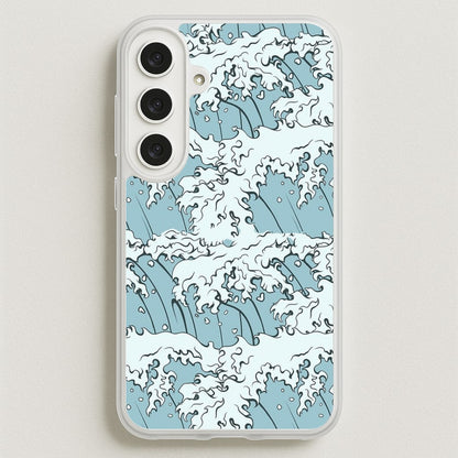 Japanese Waves Phone Case for Galaxy S25FE
