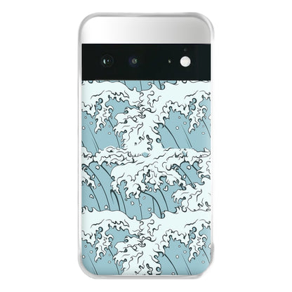 Japanese Waves Phone Case for Google Pixel 6a