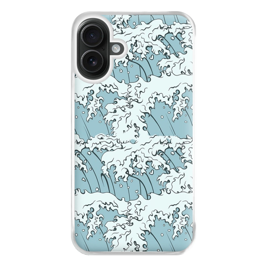 Japanese Waves Phone Case for iPhone 16 Plus