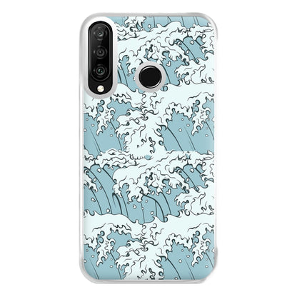 Japanese Waves Phone Case for Huawei P30 Lite