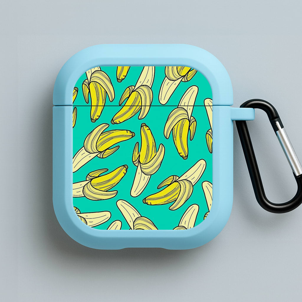 Banana Splat Blue AirPods Case