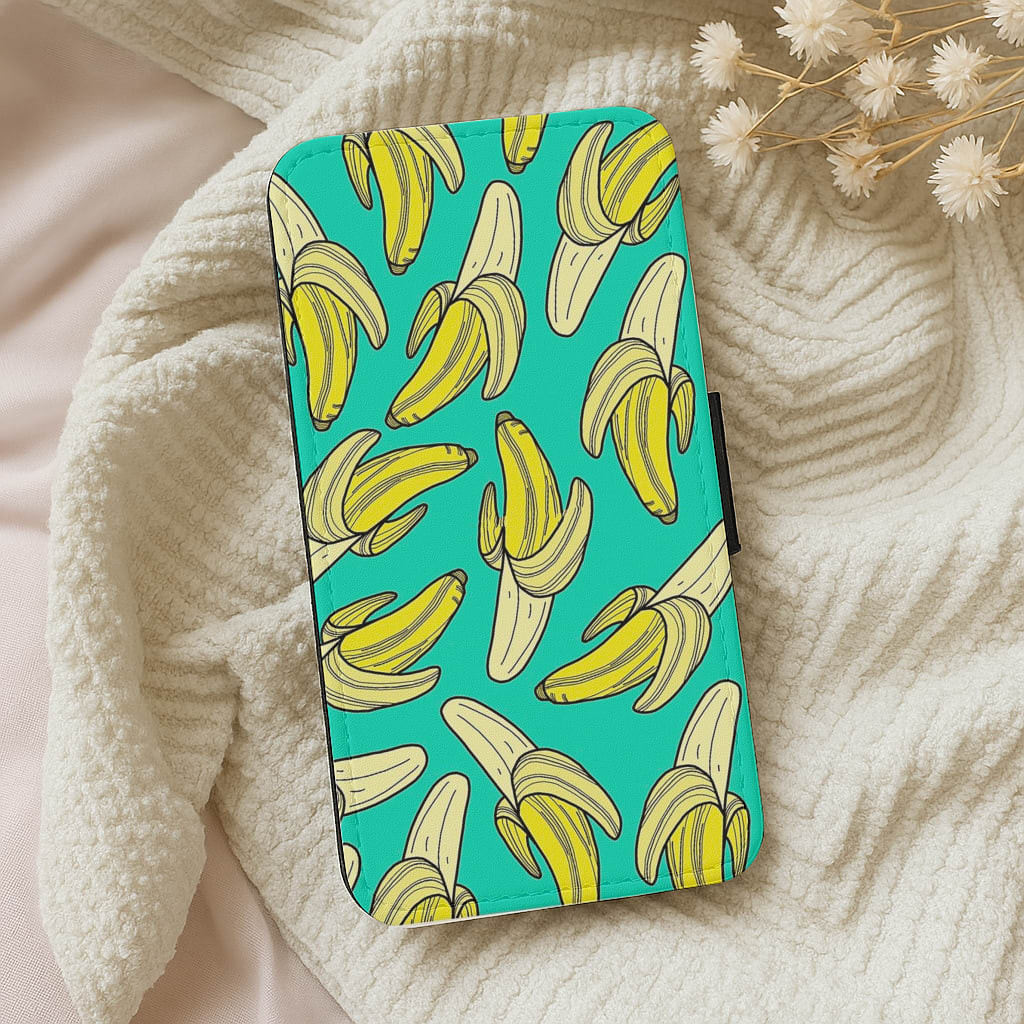 Banana Splat Flip Wallet Phone Case