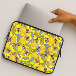 Yellow Lemon and Bee MacBook Case