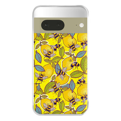 Yellow Lemon and Bee Phone Case for Google Pixel 7a