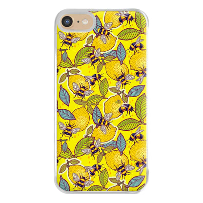 Yellow Lemon and Bee Phone Case for iPhone 6 / 7 / 8 / SE