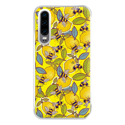 Yellow Lemon and Bee Phone Case for Huawei P30