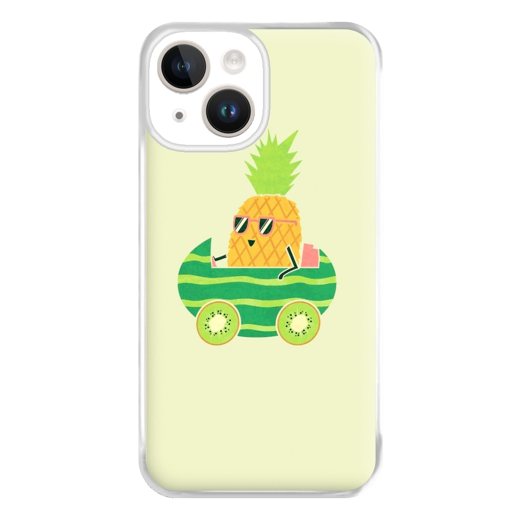 Summer Drive Pineapple Phone Case for iPhone 14