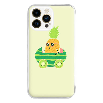 Summer Drive Pineapple Phone Case for iPhone 14 Pro Max