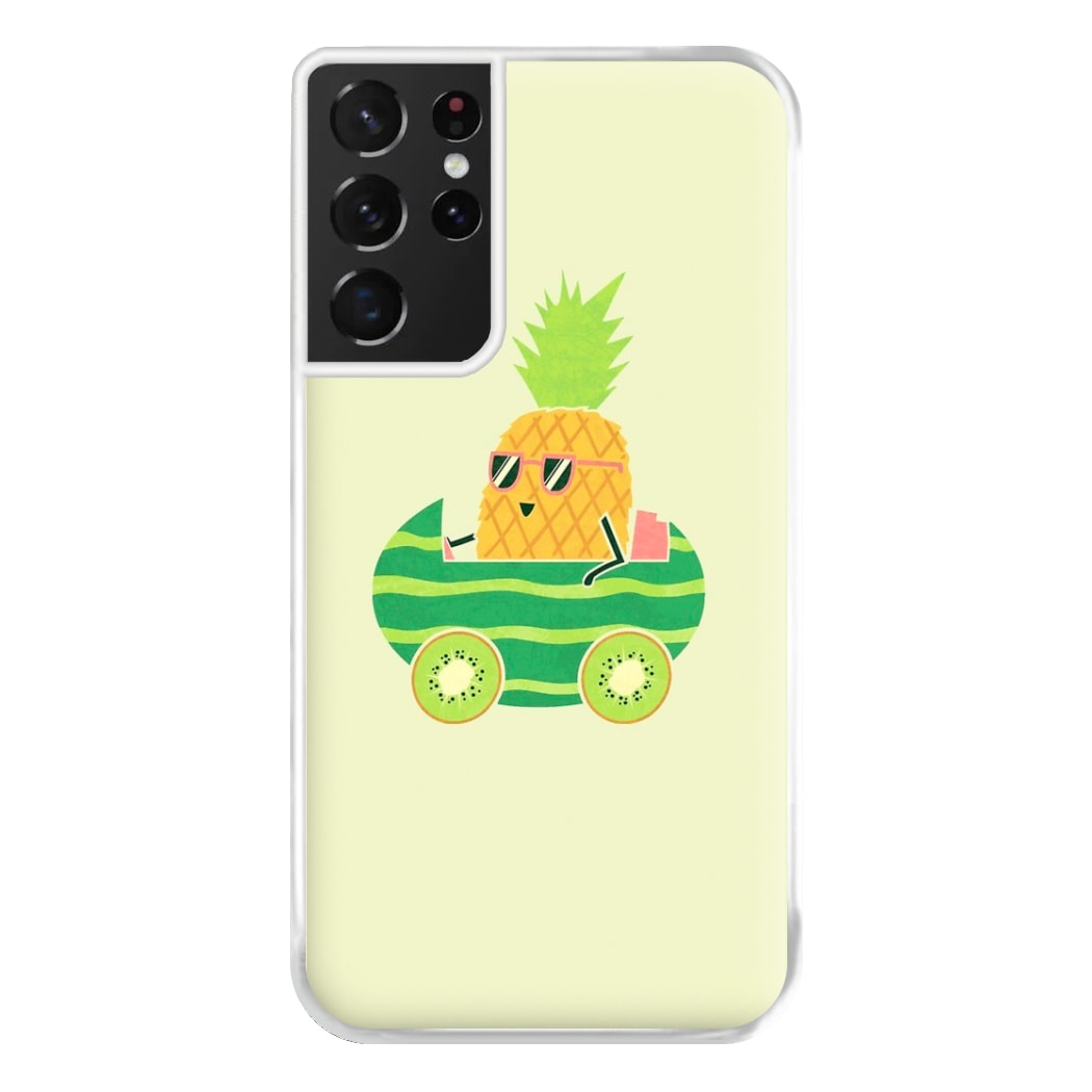 Summer Drive Pineapple Phone Case for Galaxy S21 Ultra