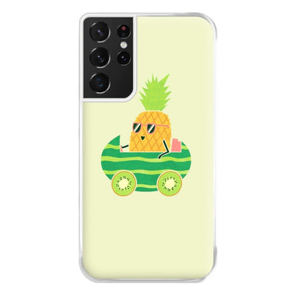 Summer Drive Pineapple Phone Case for Galaxy S21 Ultra