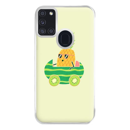 Summer Drive Pineapple Phone Case for Galaxy A21s