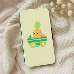 Summer Drive Pineapple Flip Wallet Phone Case