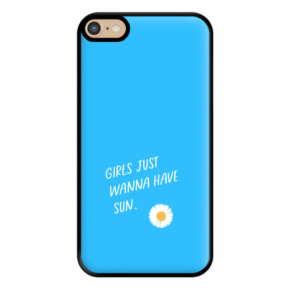 Girls Just Wanna Have Sun - Summer Phone Case for iPhone 6 Plus / 7 Plus / 8 Plus