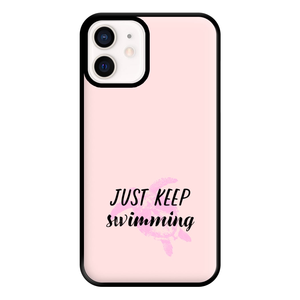 Just Keep Swimming - Summer Phone Case for iPhone 12 Mini