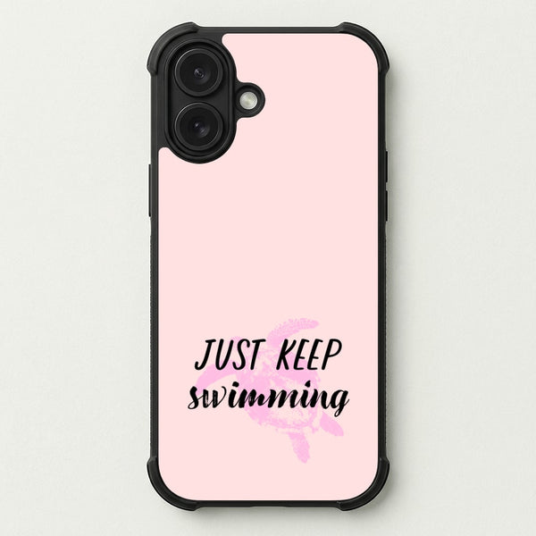 Just Keep Swimming - Summer Phone Case — Bumper case