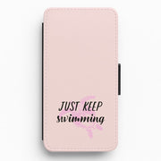 Just Keep Swimming - Summer Flip / Wallet Phone Case 1
