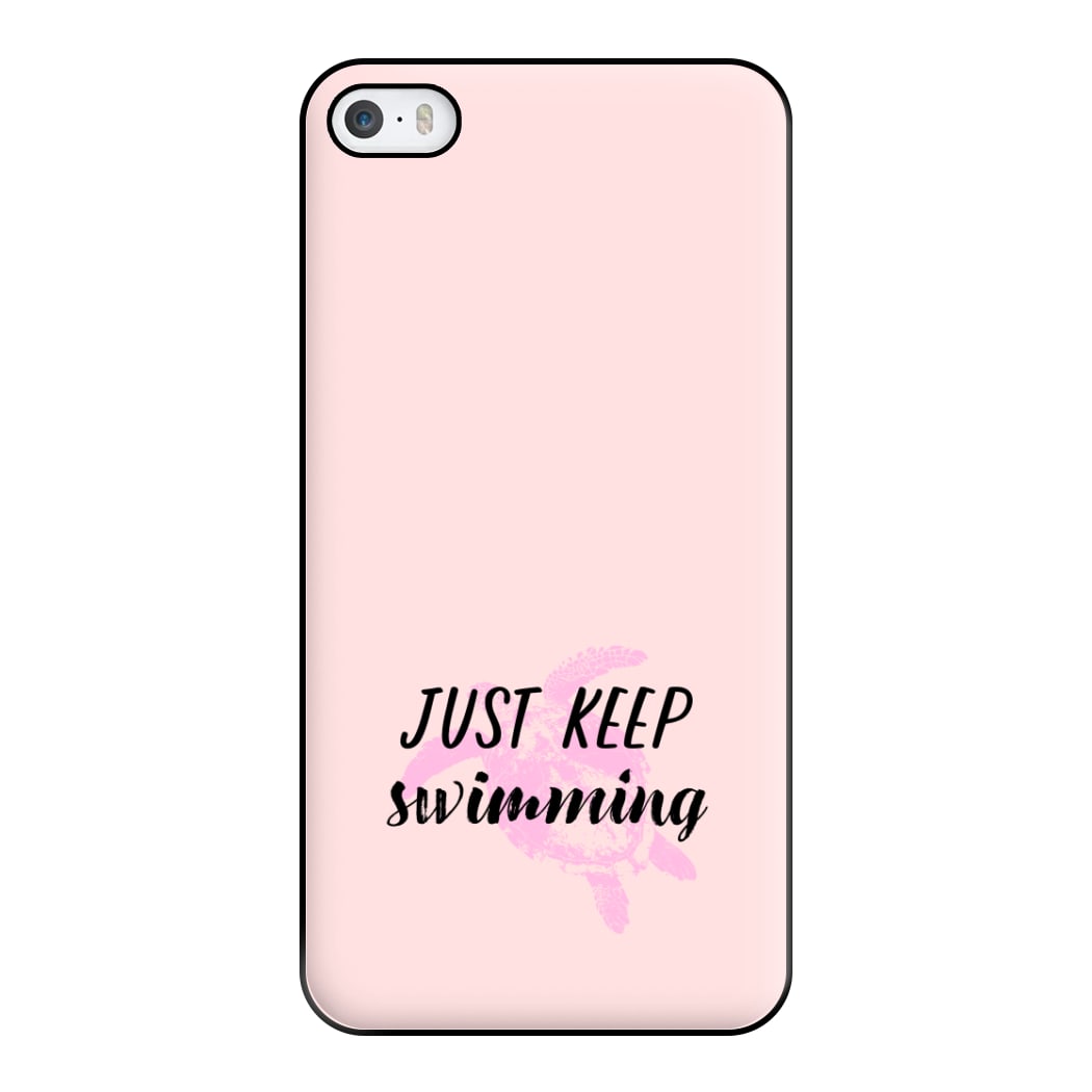 Just Keep Swimming - Summer Phone Case for iPhone 5 / 5s / SE 2016