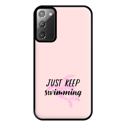 Just Keep Swimming - Summer Phone Case for Galaxy Note 20 Ultra