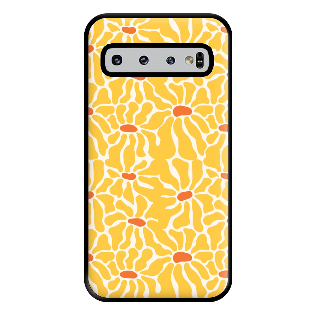 Yellow Flowers - Summer Phone Case for Galaxy S10 Plus