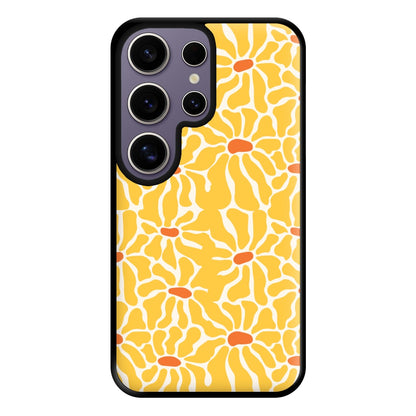 Yellow Flowers - Summer Phone Case for Galaxy S25 Ultra