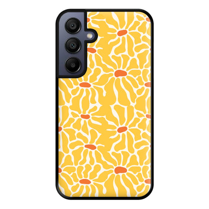 Yellow Flowers - Summer Phone Case for Galaxy A15