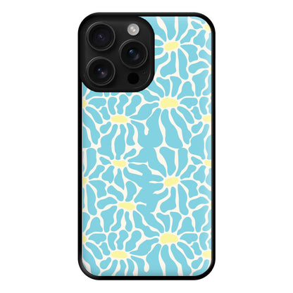 Blue Flowers - Summer Phone Case for iPhone 16 Pro Max