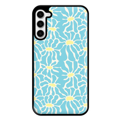 Blue Flowers - Summer Phone Case for Galaxy S23 Plus