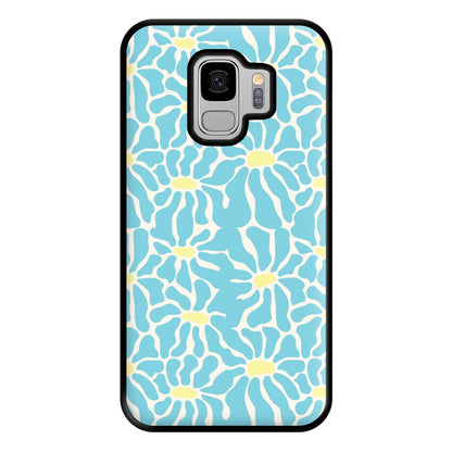 Blue Flowers - Summer Phone Case for Galaxy S9 Plus