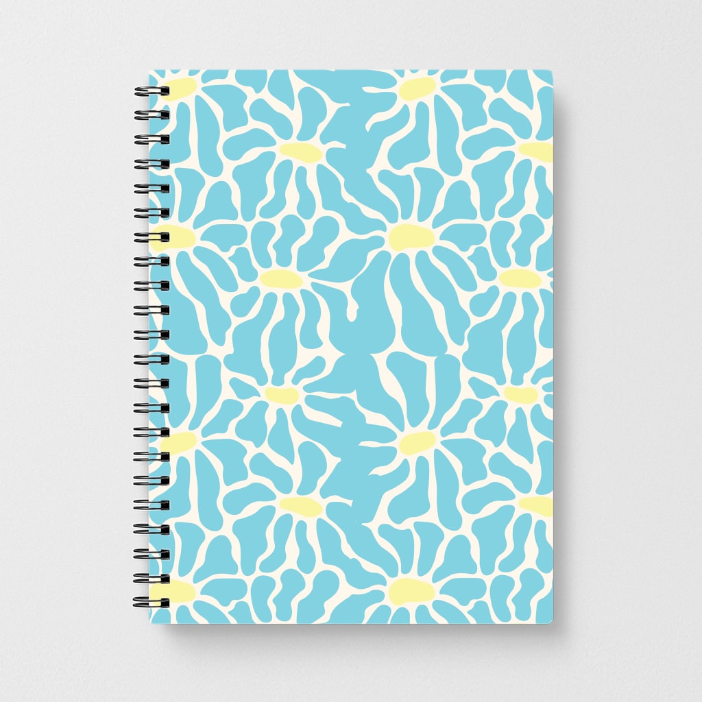 Blue Flowers - Summer Notebook