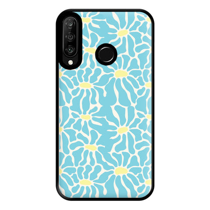 Blue Flowers - Summer Phone Case for Huawei P30 Lite