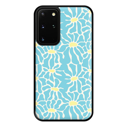 Blue Flowers - Summer Phone Case for Galaxy S20 Plus