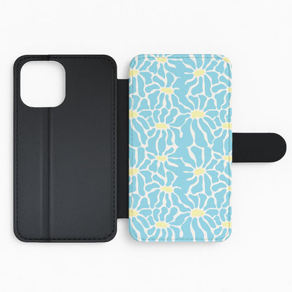 Blue Flowers - Summer Flip Phone Case