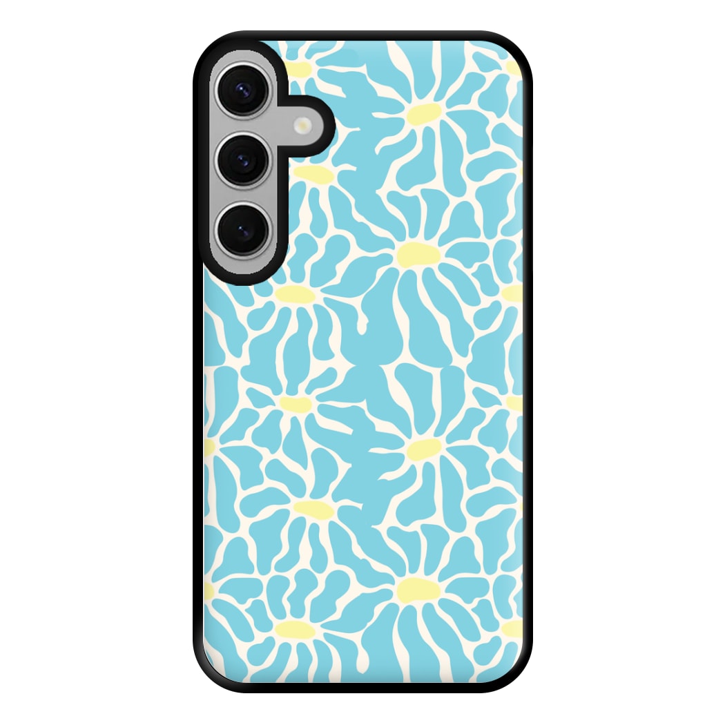 Blue Flowers - Summer Phone Case for Galaxy S24FE