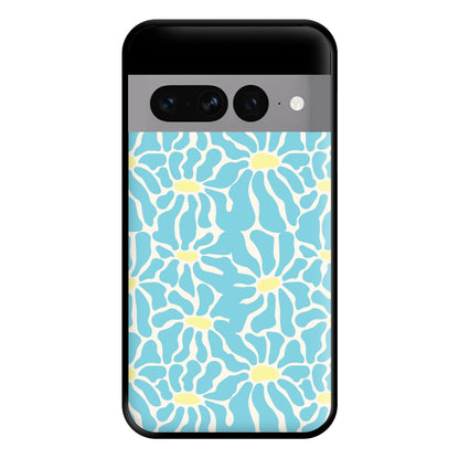 Blue Flowers - Summer Phone Case for Google Pixel 7 Pro