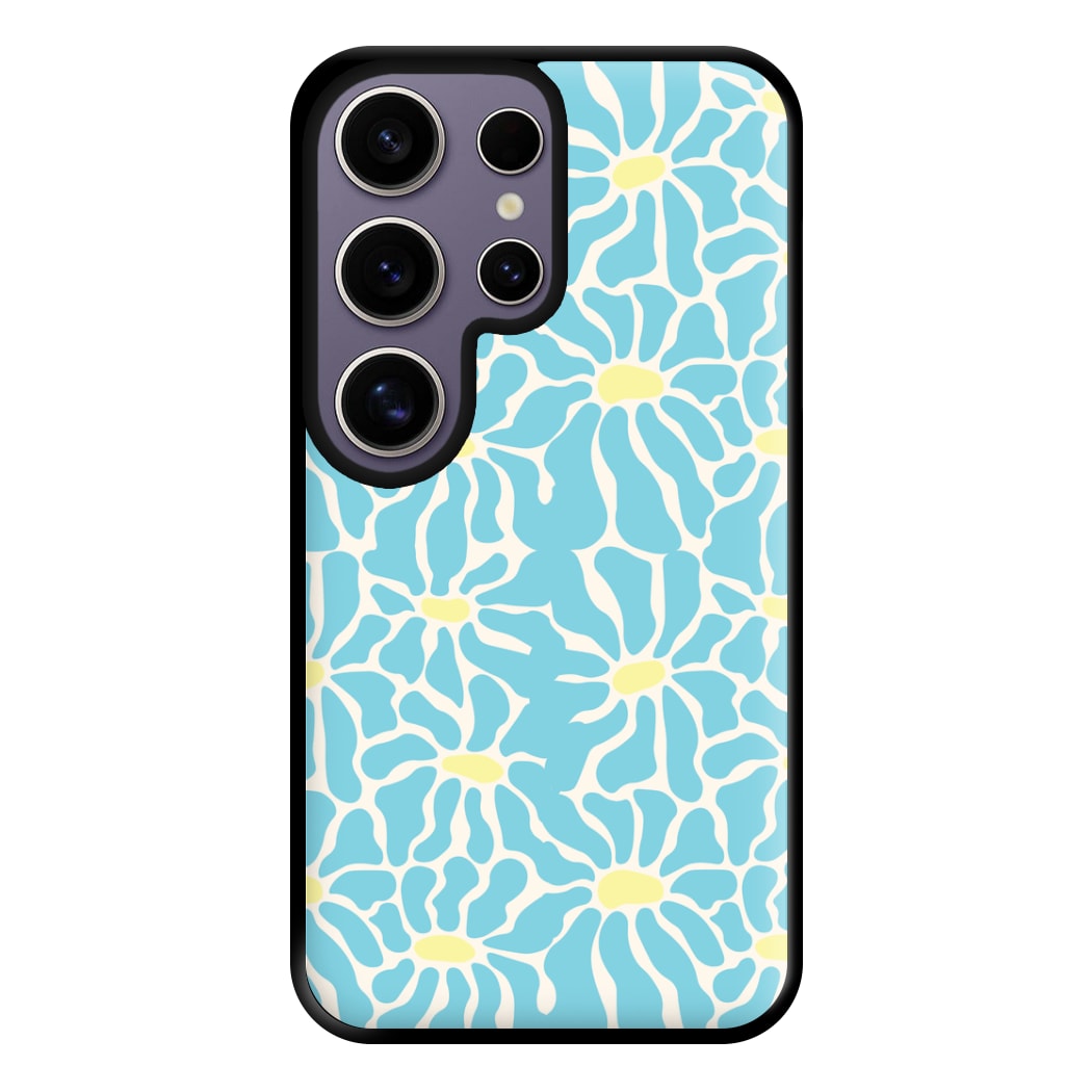 Blue Flowers - Summer Phone Case for Galaxy S25 Ultra