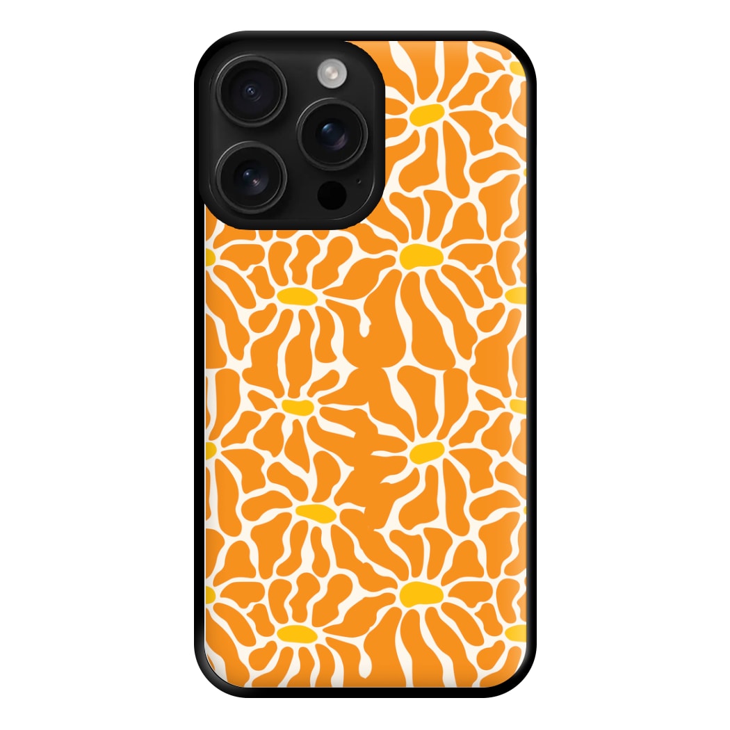 Orange Flowers - Summer Phone Case for iPhone 16 Pro Max