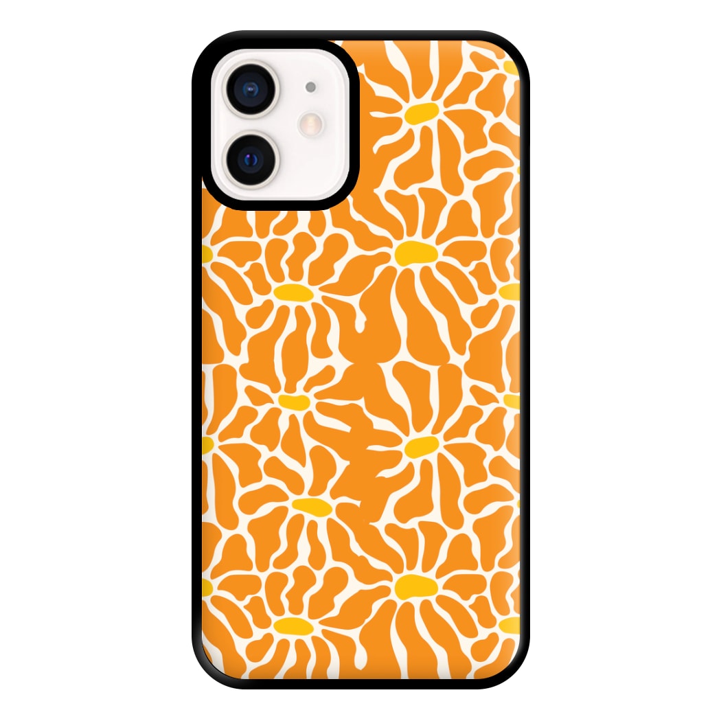 Orange Flowers - Summer Phone Case for iPhone 13 Mini