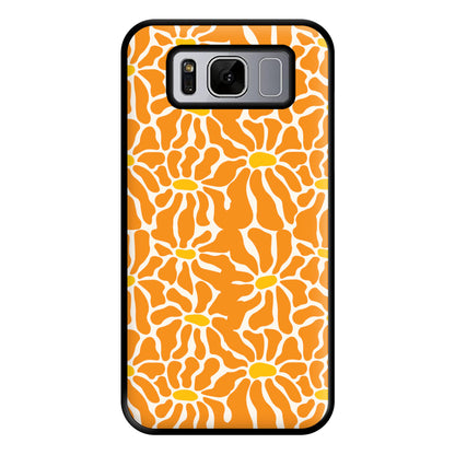 Orange Flowers - Summer Phone Case for Galaxy S8 Plus