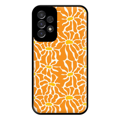 Orange Flowers - Summer Phone Case for Galaxy A53