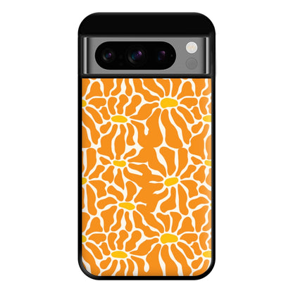 Orange Flowers - Summer Phone Case for Google Pixel 8 Pro