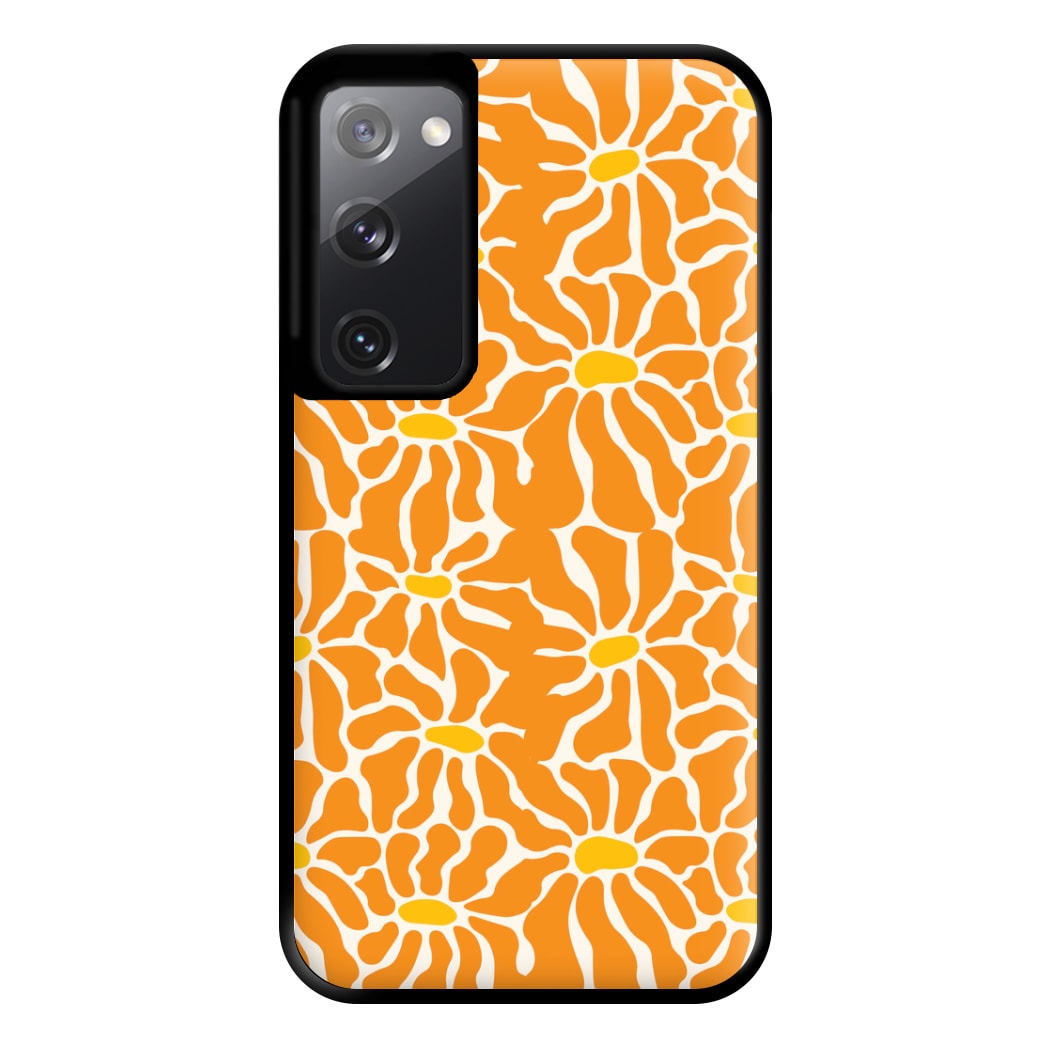 Orange Flowers - Summer Phone Case for Galaxy S20FE