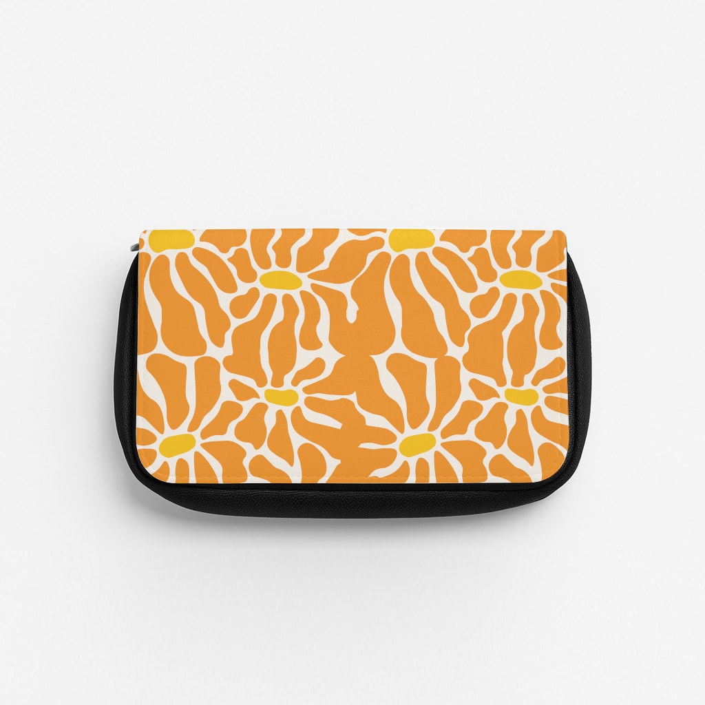 Orange Flowers - Summer Pencil Case