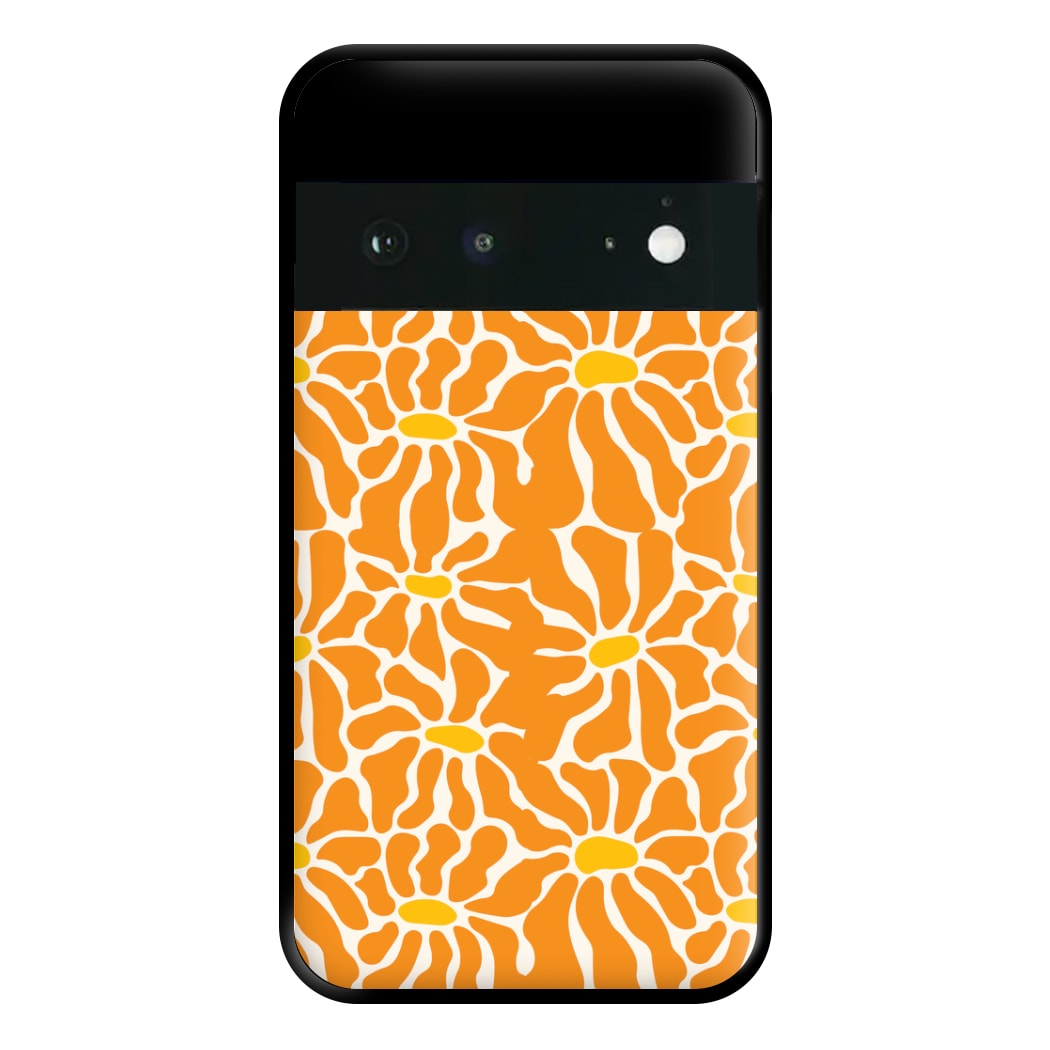 Orange Flowers - Summer Phone Case for Google Pixel 6a