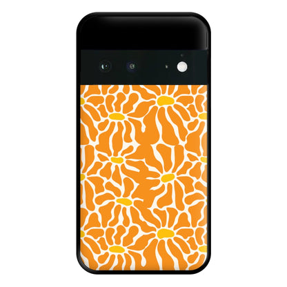 Orange Flowers - Summer Phone Case for Google Pixel 6a