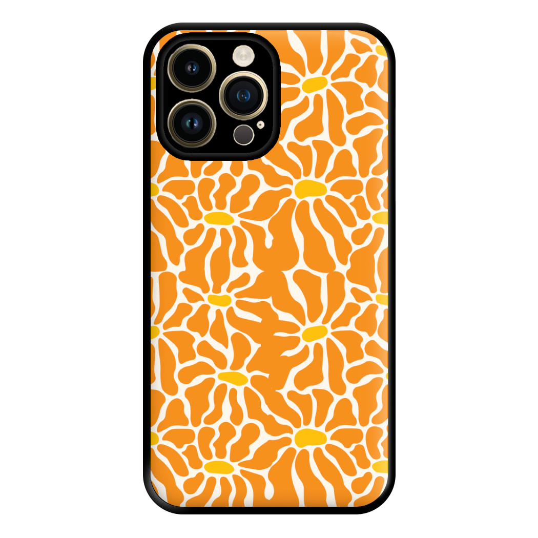 Orange Flowers - Summer Phone Case for iPhone 14 Pro Max